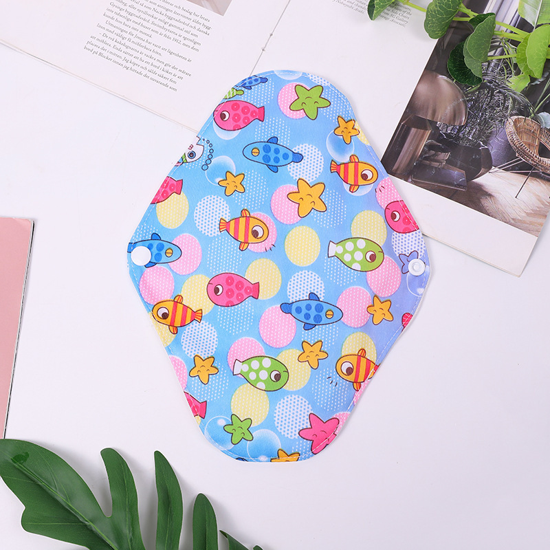 Reusable Washable Bamboo Breathable Menstrual Cloth Pad for Women