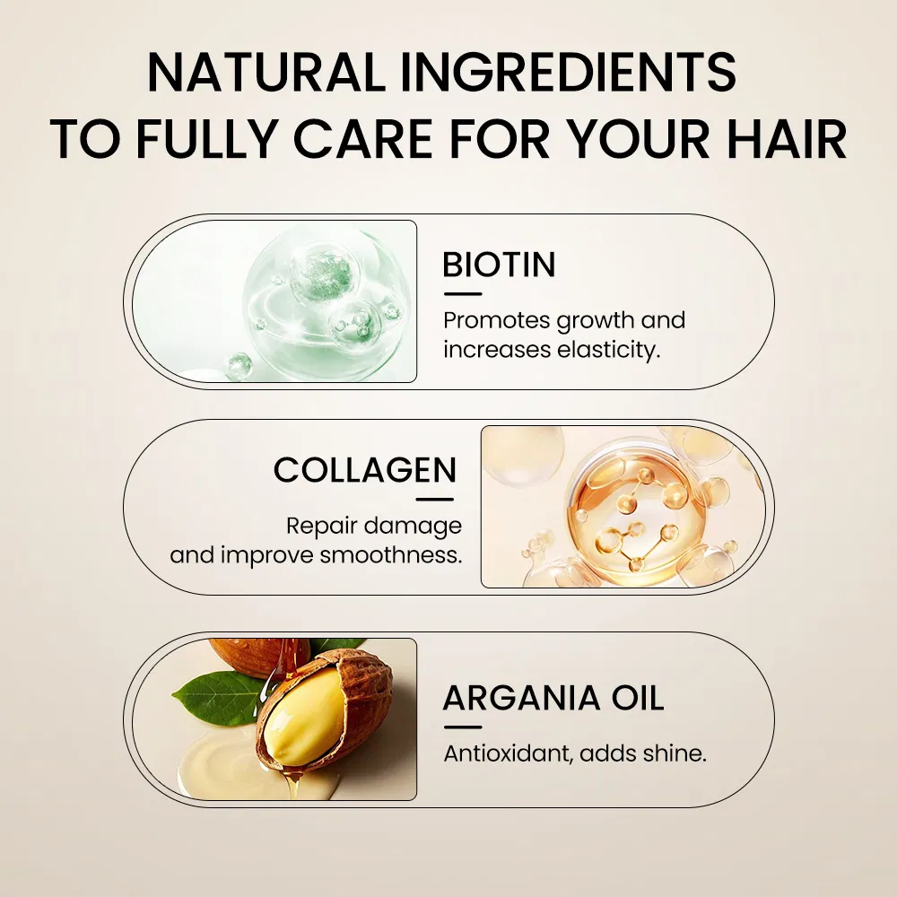 Private Label Organic Biotin Shampoo Castor Oil Strengthening and Thickening Nourishing Moisturizing Fluffy Shampoo