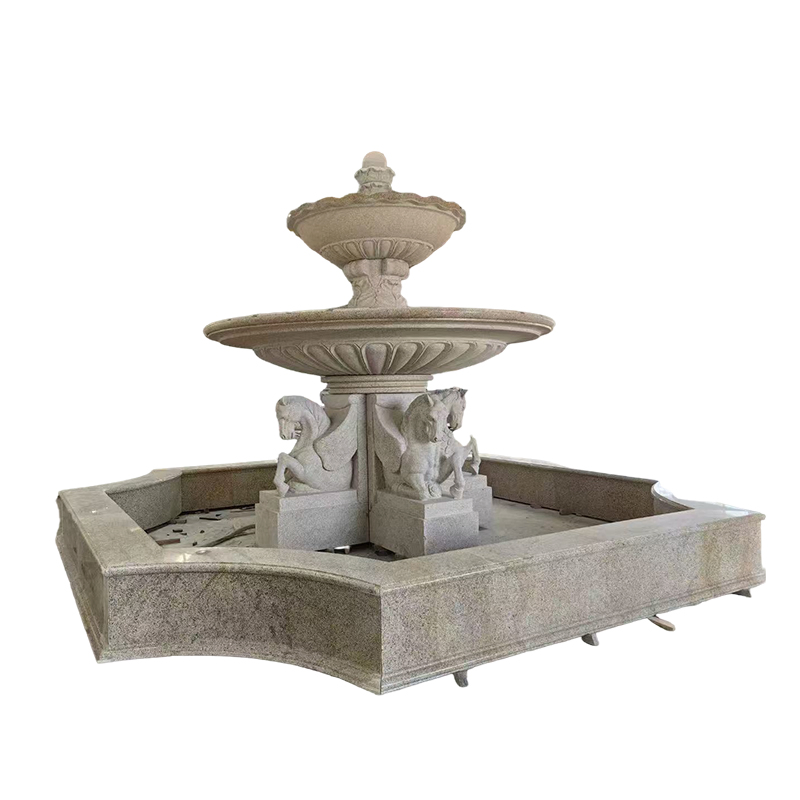Large Outdoor Granite Fountain Garden Landscape Water Feature Sculpture Factory Direct Supply