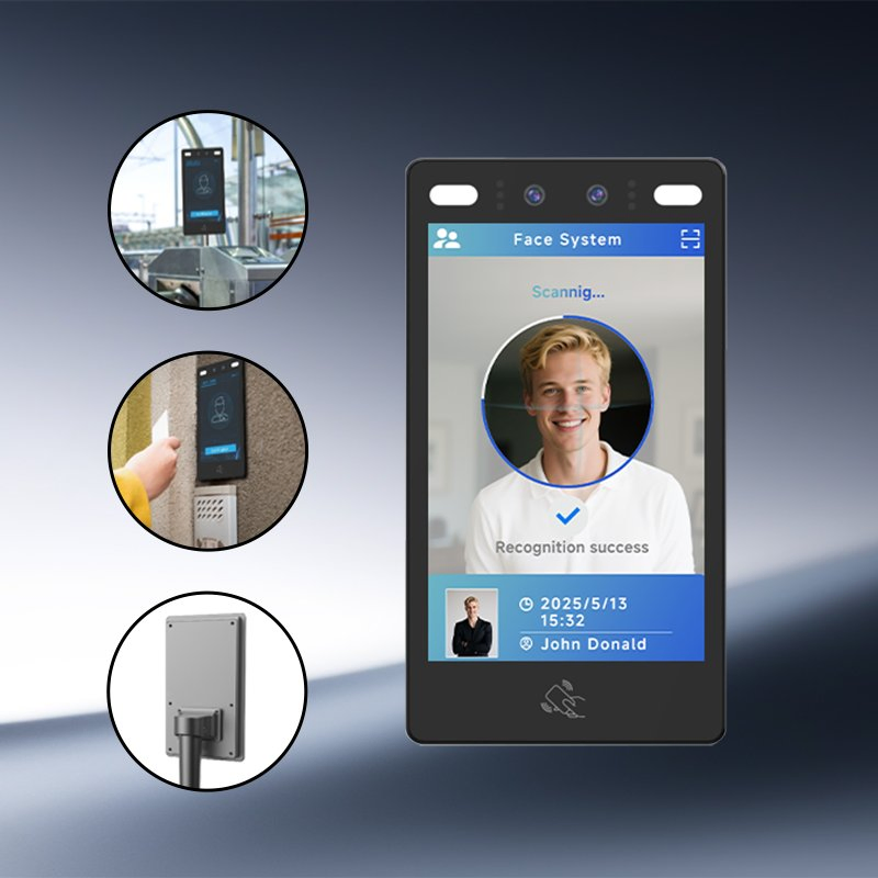 Suntek High Precision Access Control Detection Face Recognition Terminal with Dual HD Camera