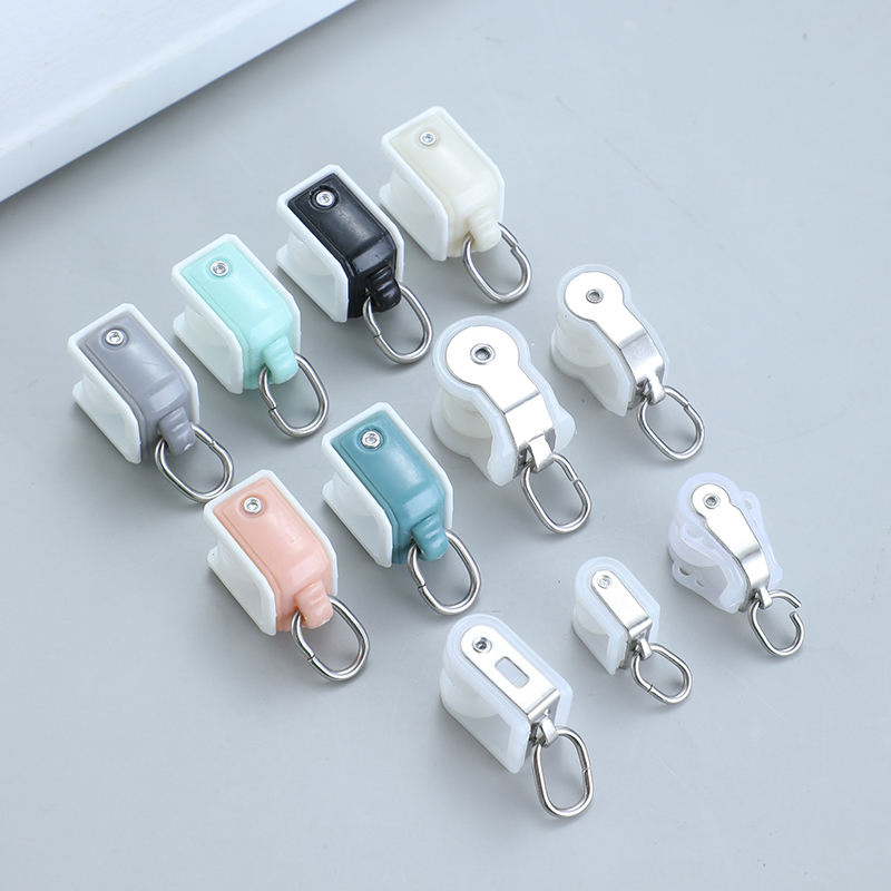 Motorized Curtain Accessories Plastic Pulley Runners for Curved Rail