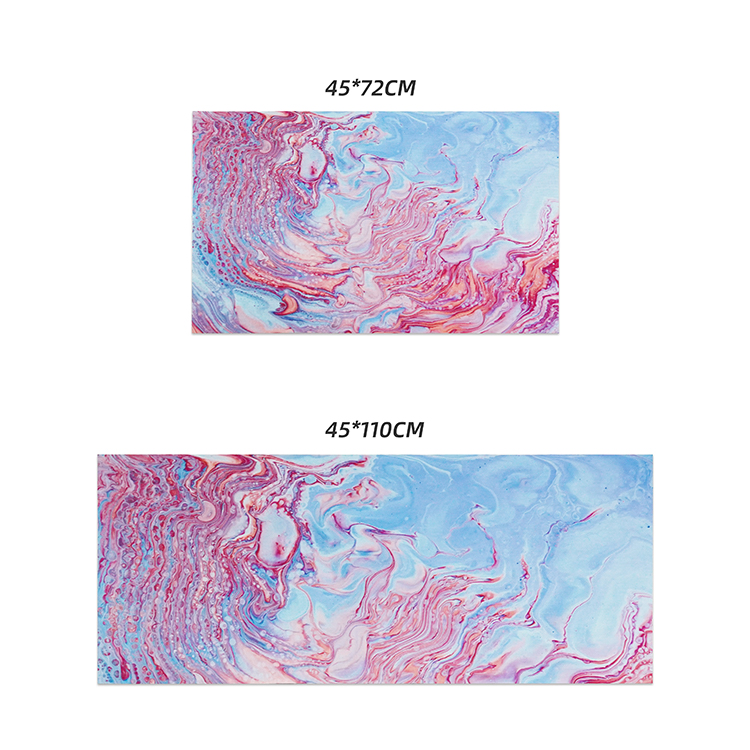 2PCS Non-Slip Kitchen Mat Set Waterproof Kitchen Carpet for Kitchen Bathroom Doormat