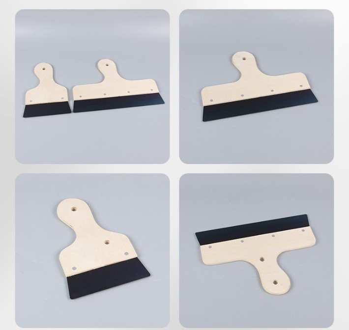 Шпатель с деревянной ручкой для шпаклевки и выравнивания стен