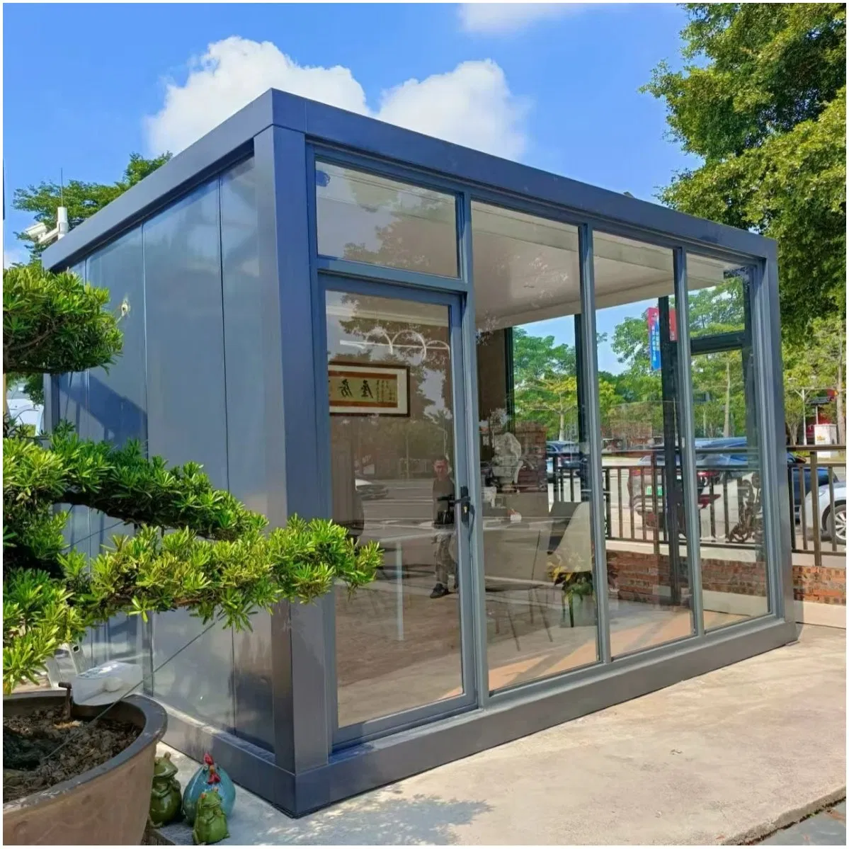 Innovative Prefab Steel Office Building with H-Beam and Sandwich Panels