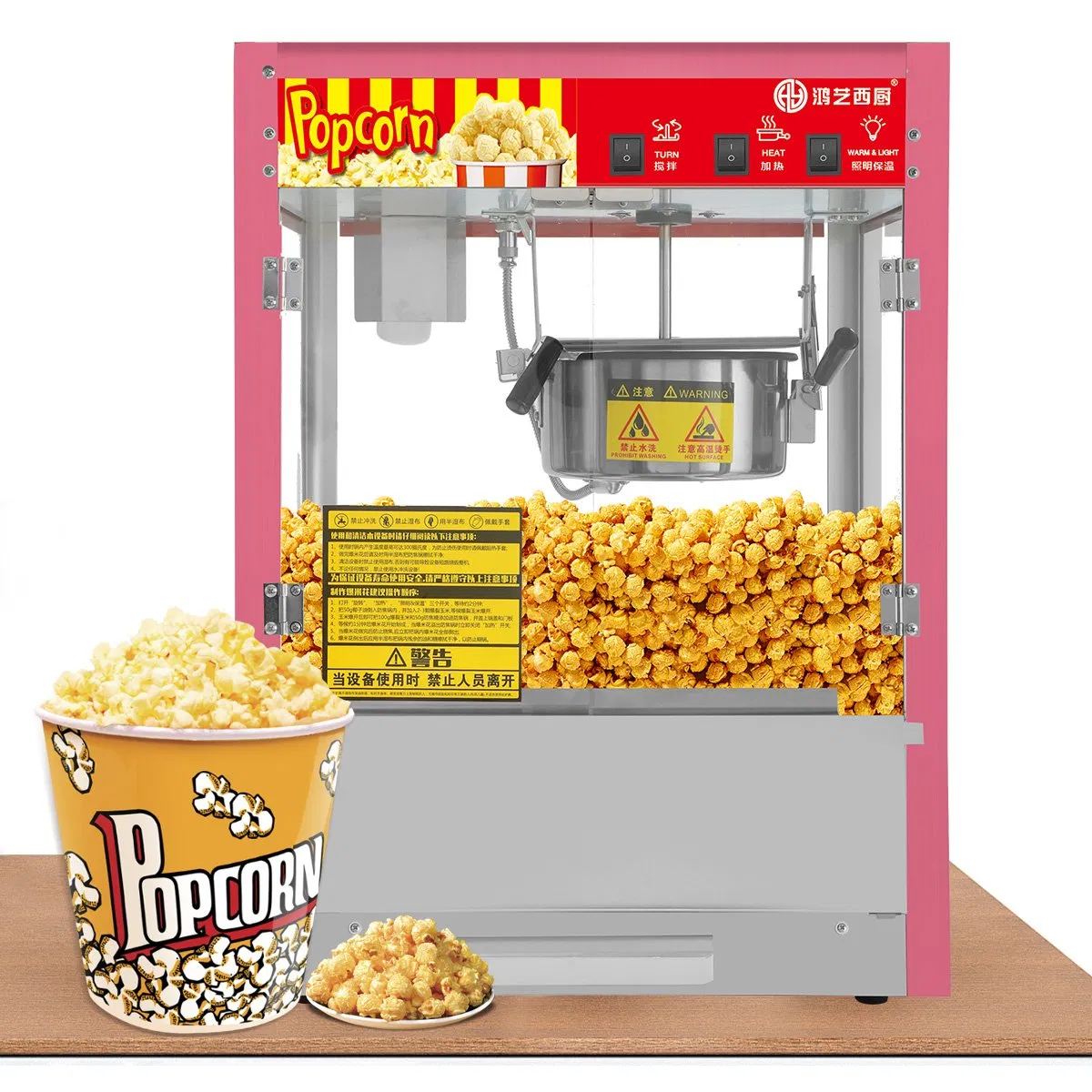 Cheap Commercial Semi-Automatic Electric Popcorn Machine