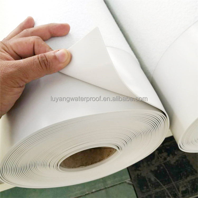 Single Ply Tpo Waterproof Roofing Membrane System 1.2/1.5mm Plastic Thickness for Flat Roof