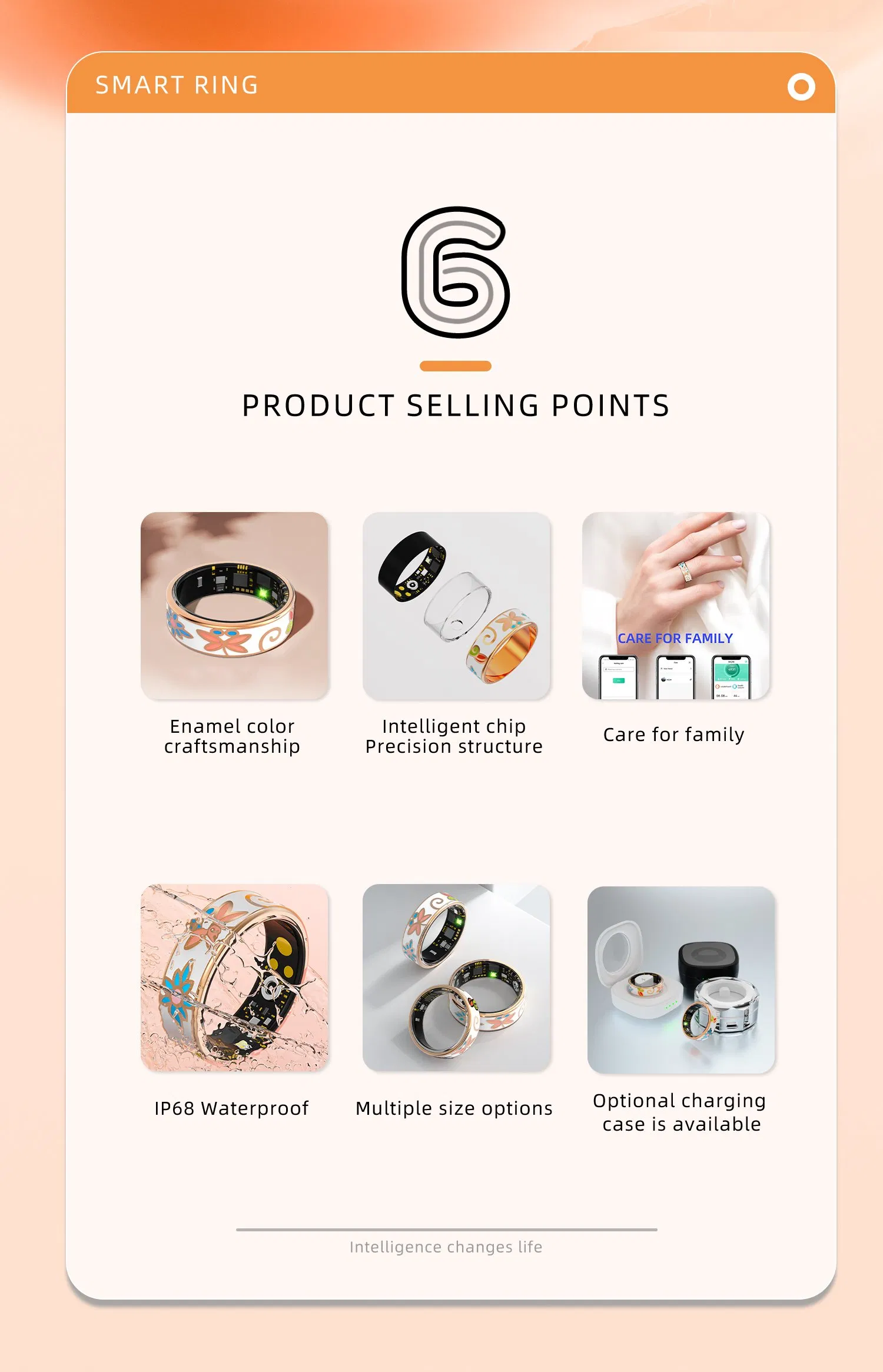 Умное кольцо R18 для отслеживания здоровья и сна