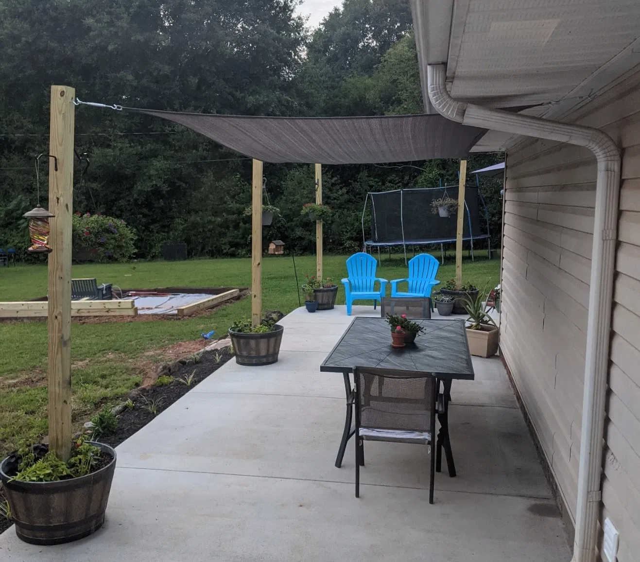 Heavy-Duty Sun Protection Sail for Gardens and Decks