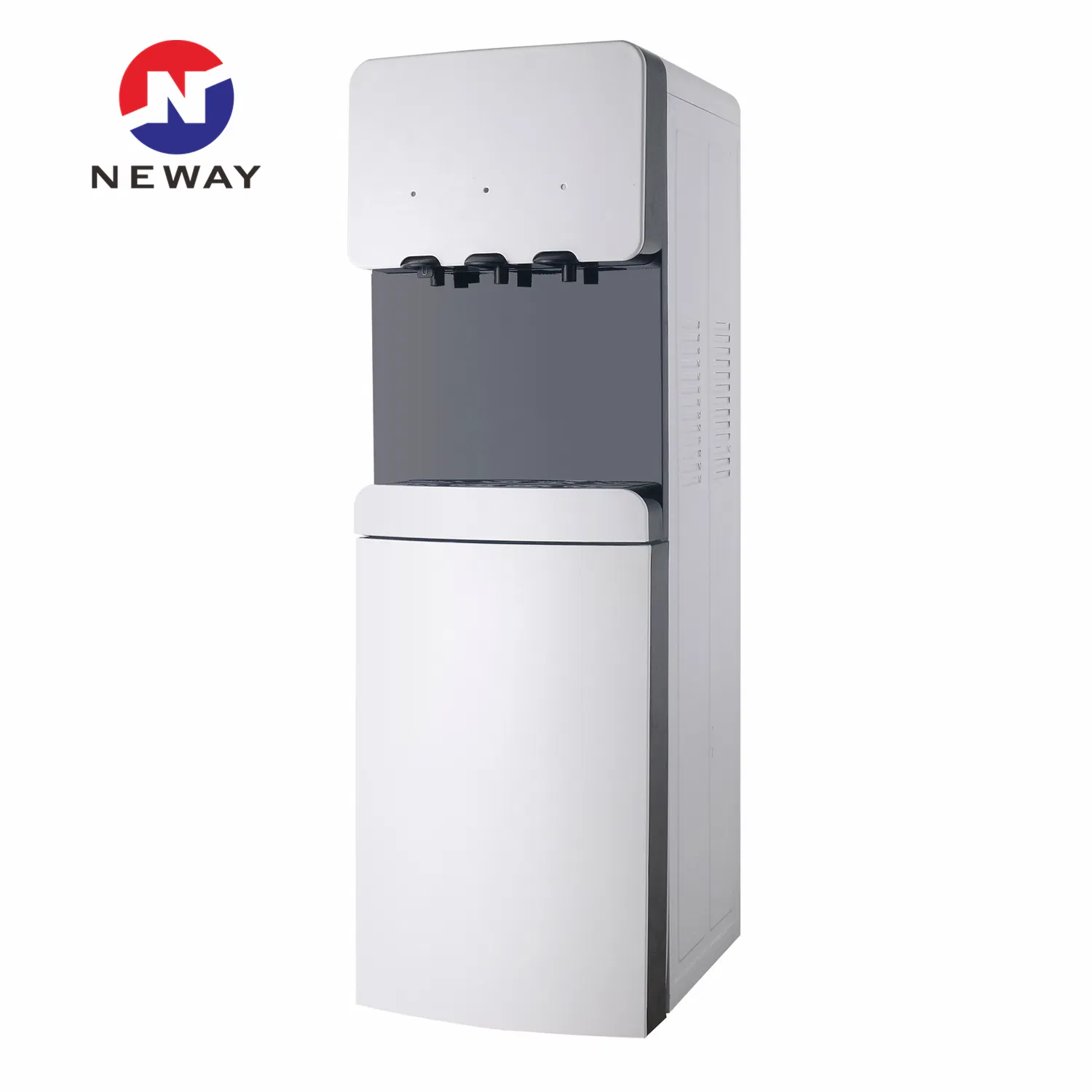 New Korean Design Hot Cold and Normal Water Dispenser with Storage Cabinet