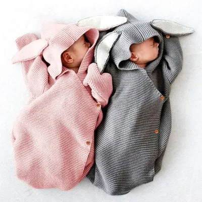 Soft Thick Fleece Knit Sleeping Bag