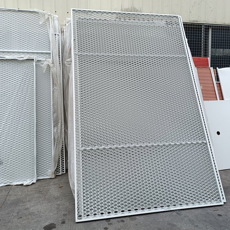 Customized White Aluminum Decorative Expanded Metal Wire Mesh for Building Facade/Ceiling Material