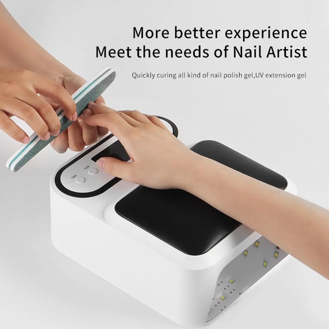 Rechargeable UV LED Nail Lamp Portable Cordless Light Hand Pillow Nail Dryer