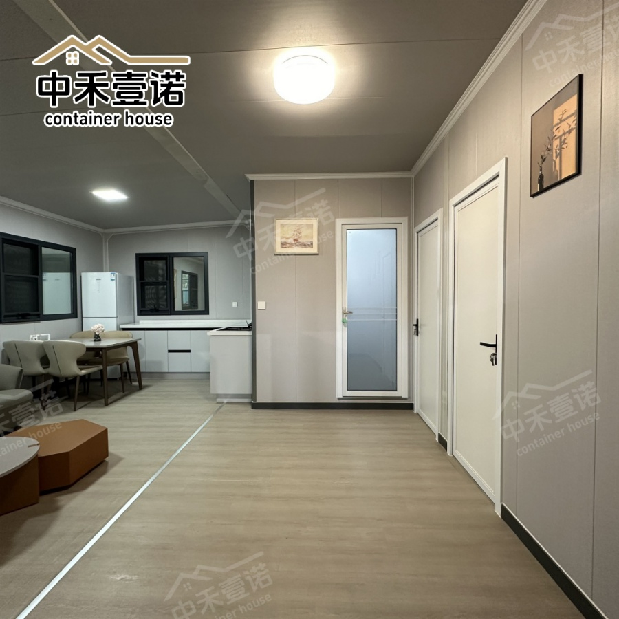 Sustainable Foldable Container House for Portable Toilet with Track Doors