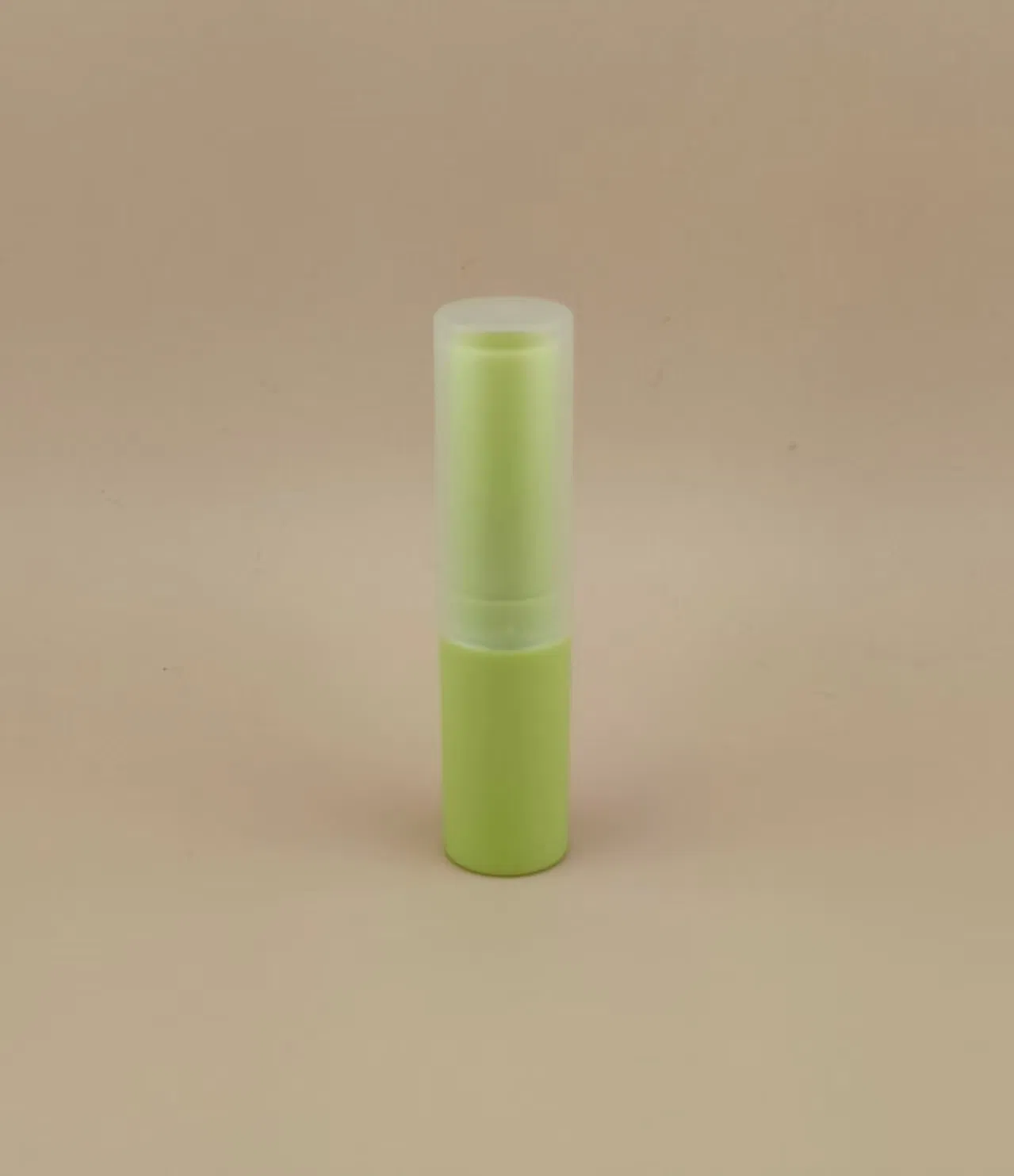 Green Small Lip Balm Packaging with Clear Matte Smooth Lid for Lipsticks