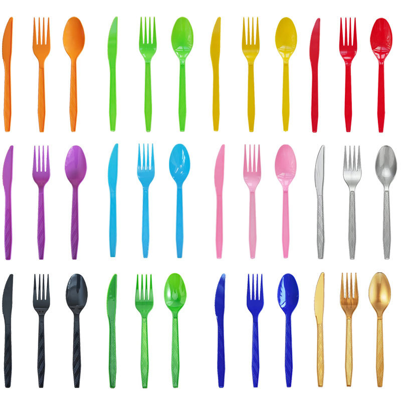 2025 New Style High Quality Plastic Knife Fork Spoon Disposable Tableware