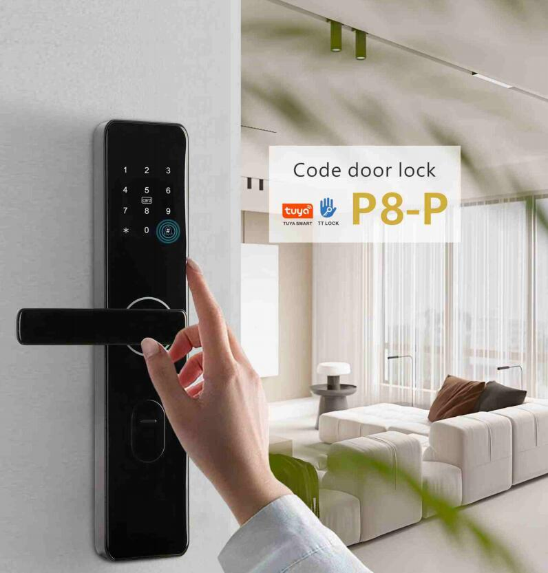 Family Use Face Fingerprint Code Card Open Smart Door Lock