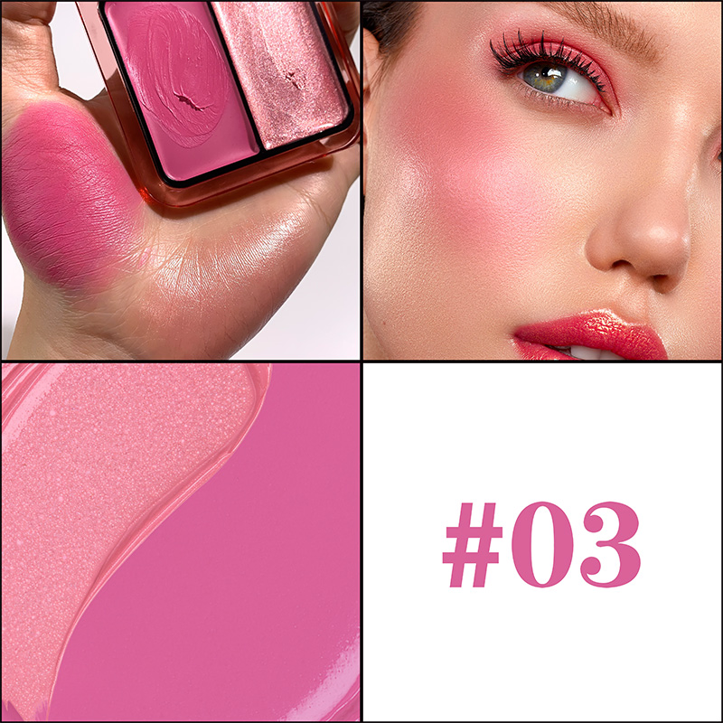 New N&D Luminous Blush Cream with Glowing Highlighter for Radiance