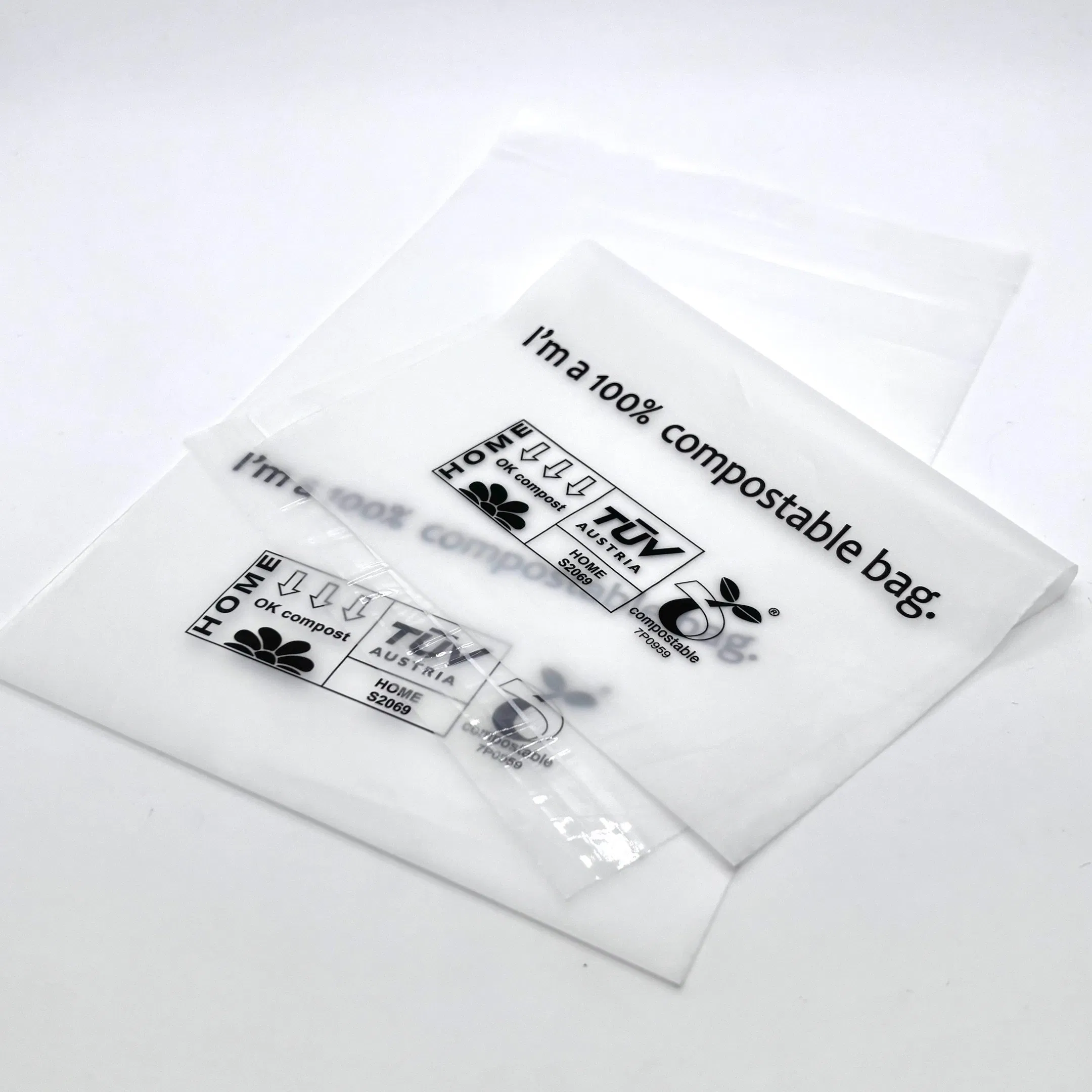 Biodegradable Transparent Soft Touch Bag Packaging with Printed Logo with Press Seal 10