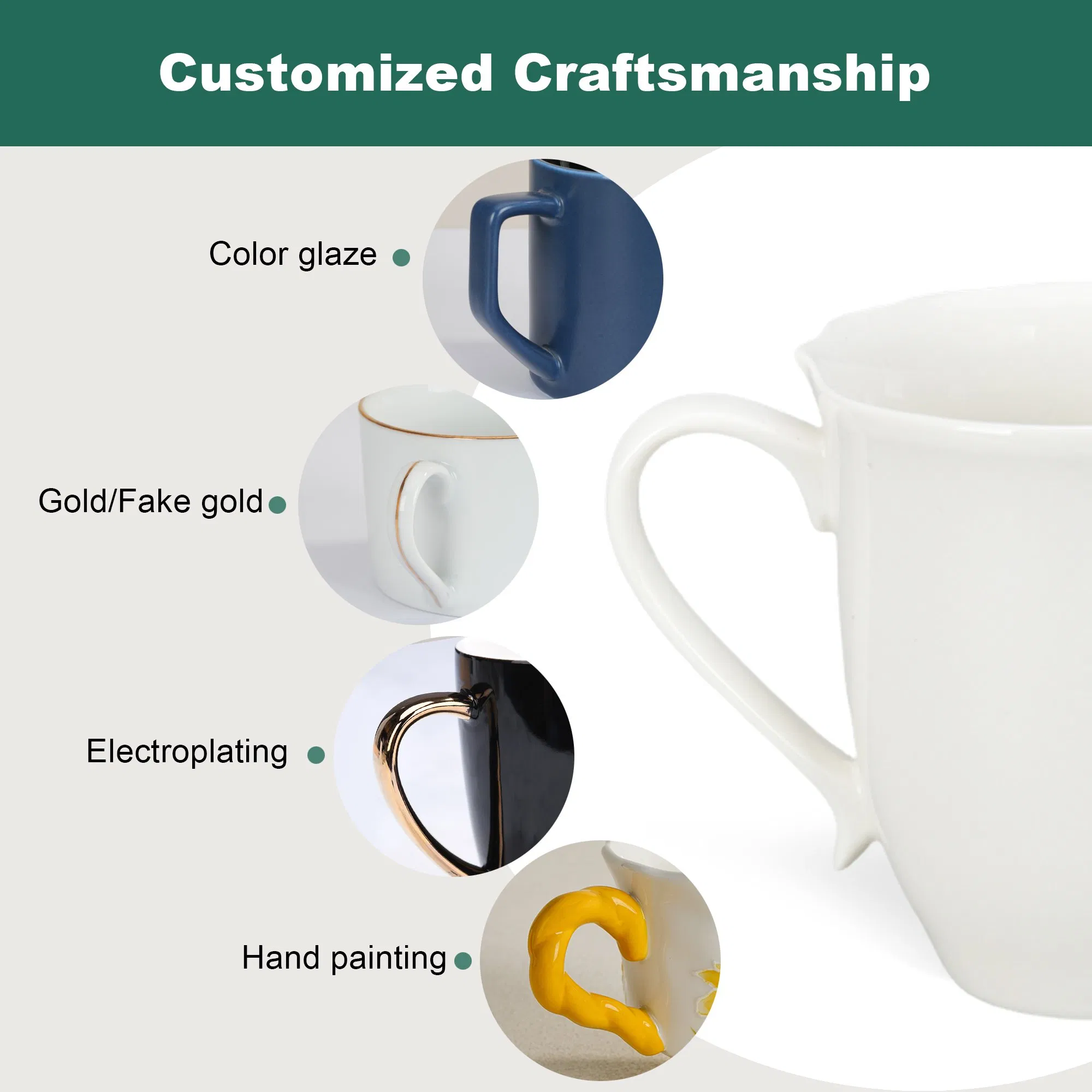 High Quality Porcelain Tea Cup with Saucer Pattern Custom Ceramic Cup Saucer