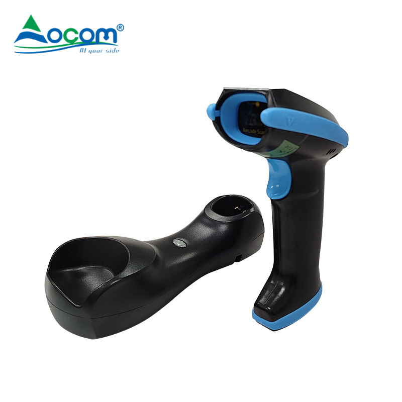 Ocom New Arriving 2024 Wireless Scanner 1d 2D Handheld Barcode Reader with LED Display