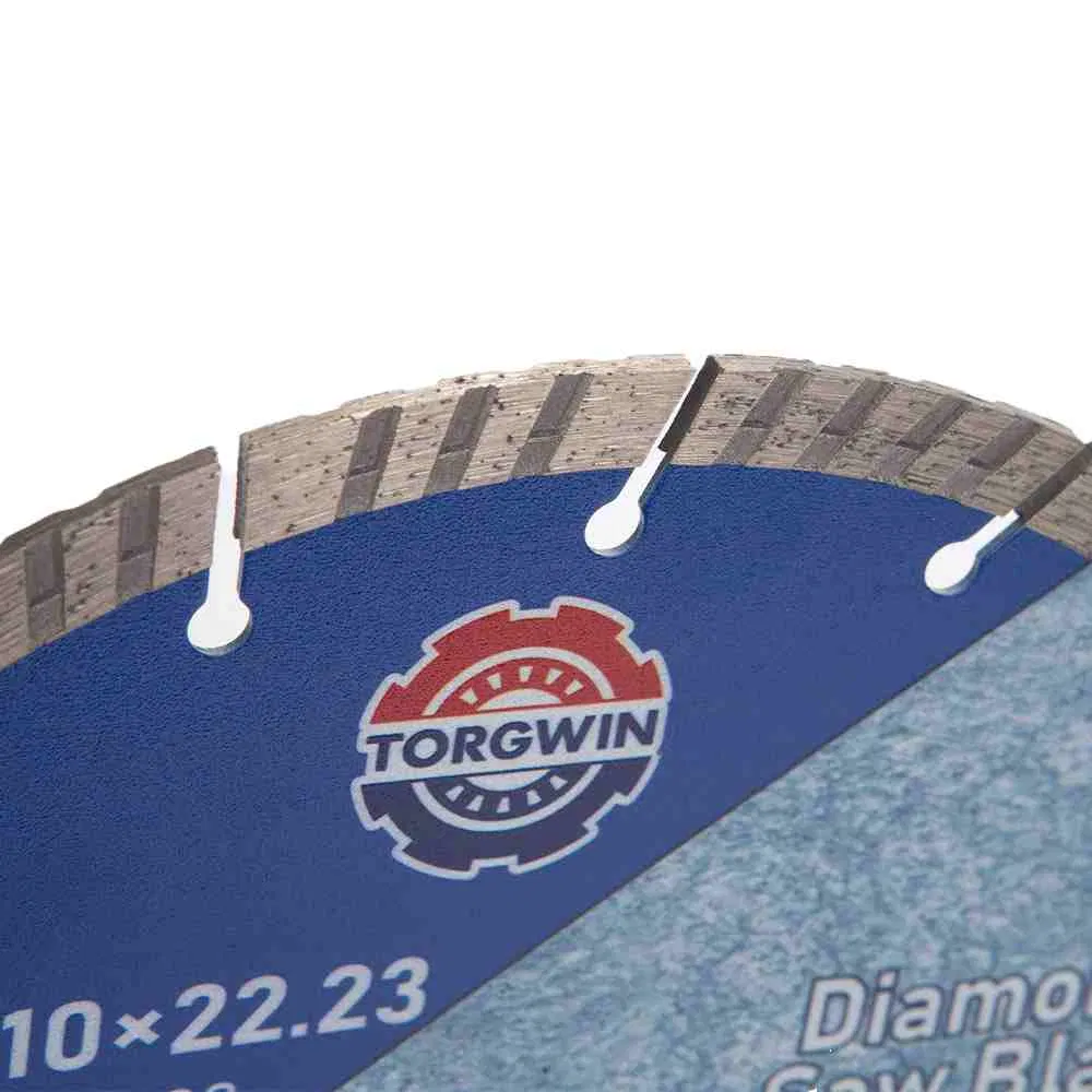 Torgwin Diamond Saw Blade with Bevel Teeth 230*10*22.23mm for Cutting Concrete