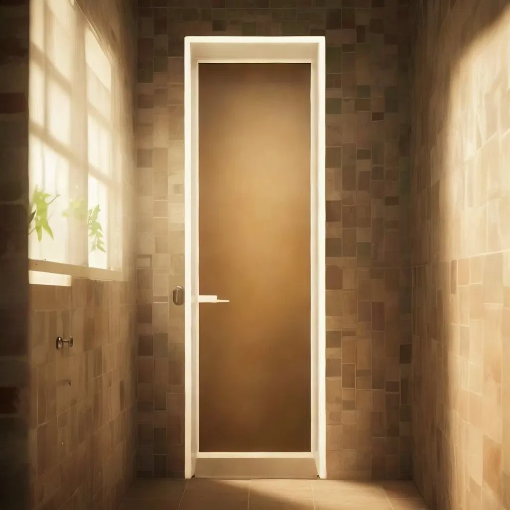 Modern Hotel Design Interior Door Kitchen Bathroom Metal Single Double Bathroom Glass Door