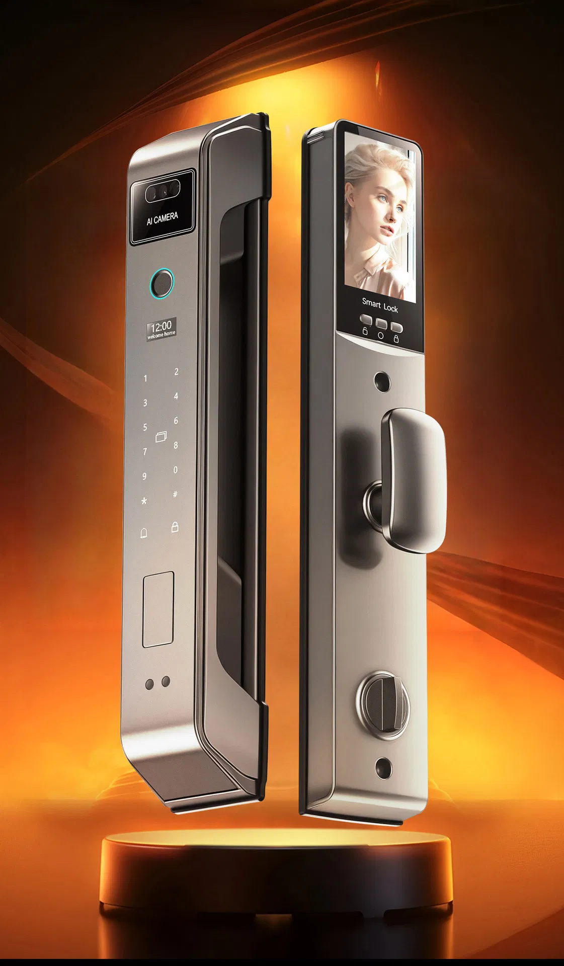 Palm Vein 3D Facial Recognition Intelligent Door Password Fingerprint Smart Lock