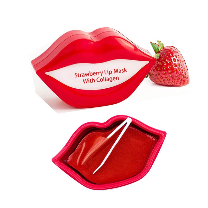 Factory Wholesale Hydrating Moisturizing Strawberry Lip Mask with Collagen