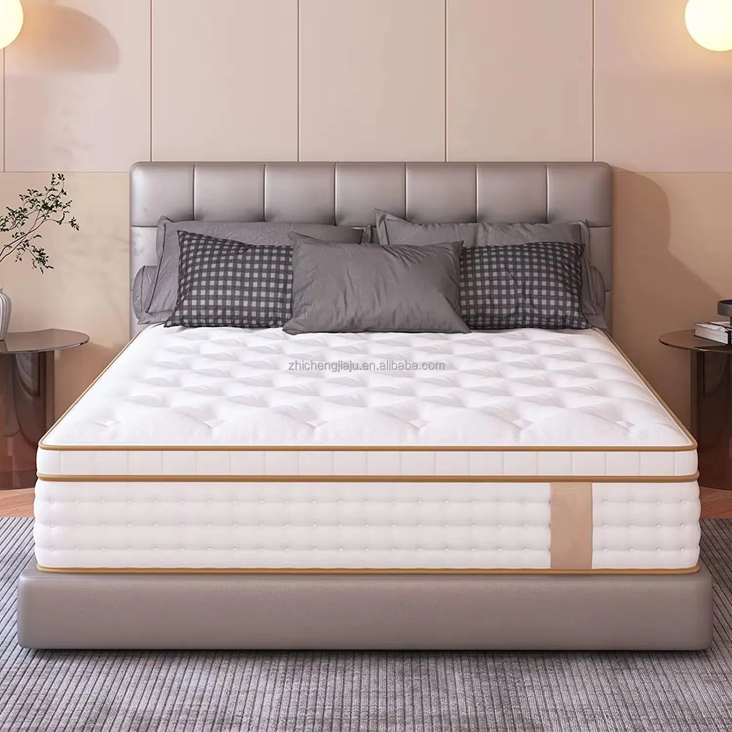 Custom High Quality King Size Pocket Spring Mattress Vacuum Compress Bed Mattress