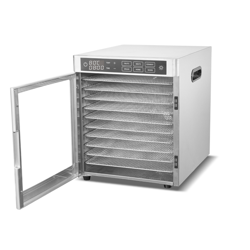 OEM Support 10 Trays Stainless Steel Electric Home Use Big Capacity Fruit Dryer Food Dehydrator Manufacturer