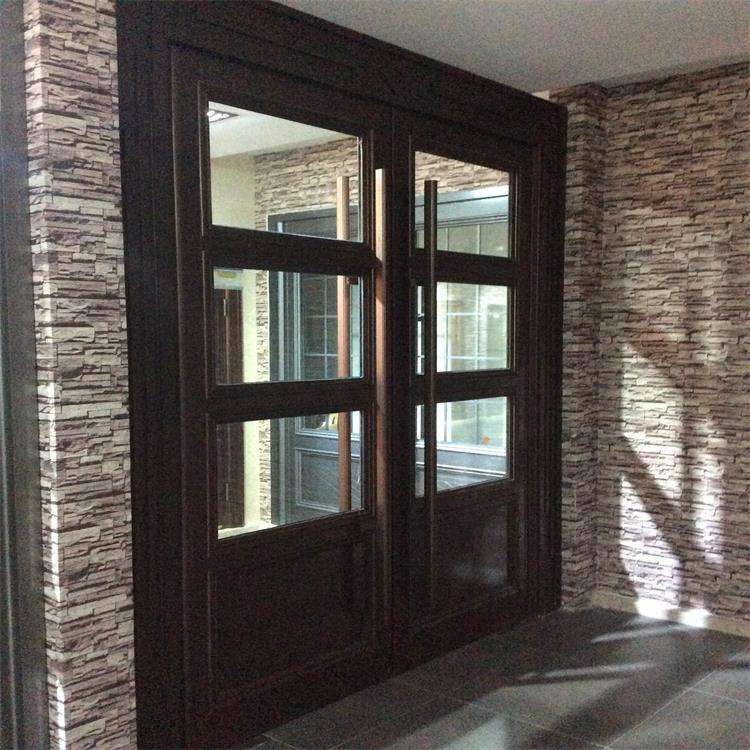 Aluminium Alloy Double Glass Entrance Swing Door