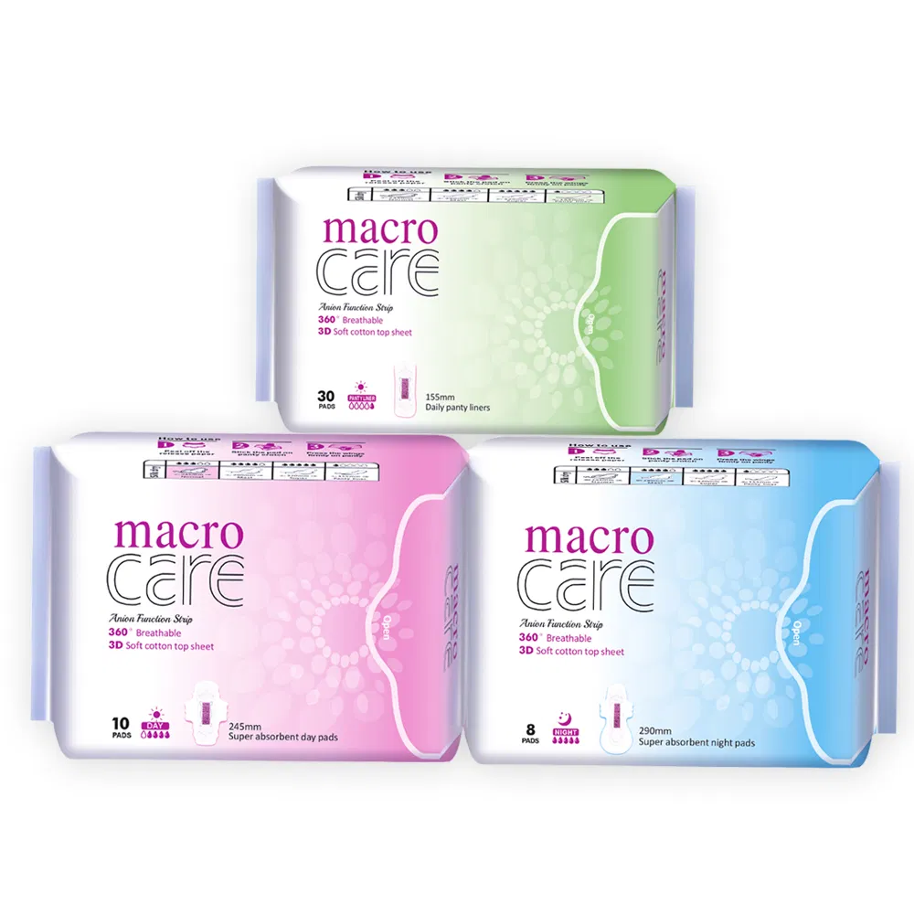 Brand Name Negative Ion OEM Manufacturer Wholesale Sanitary Pad for Women