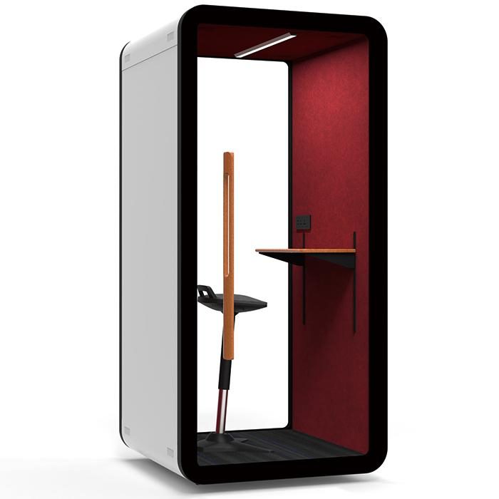 Premium Soundproof Office Booth: Double-Glazed Glass & ISO14001 Certified