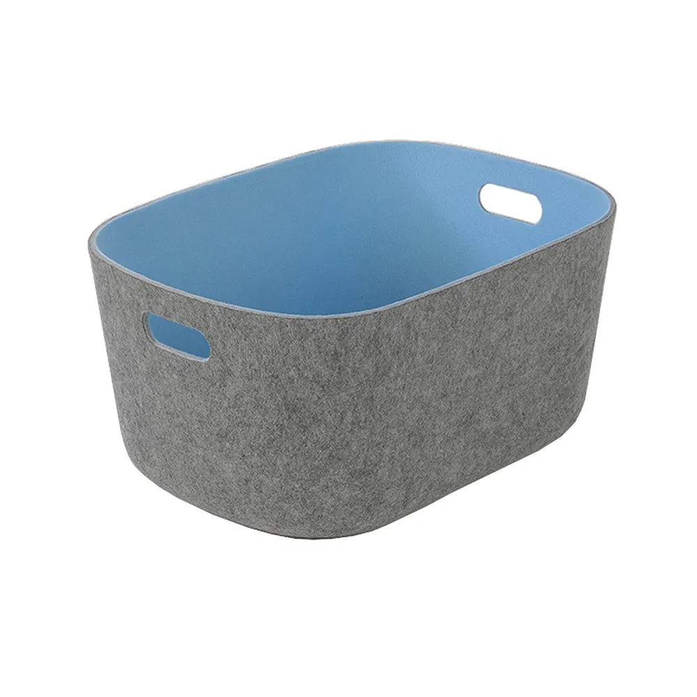 Eco Friendly Laundry Basket Felt Storage Basket Shopping Basket Storage Box Diaper Bag Molding Storage Container Custom Color Slim Laundry Hamper Bucket