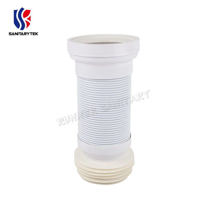 Wc Toilet Flexible Pan Connector Retractable Toilet Sewage Pipe with Steel Wire