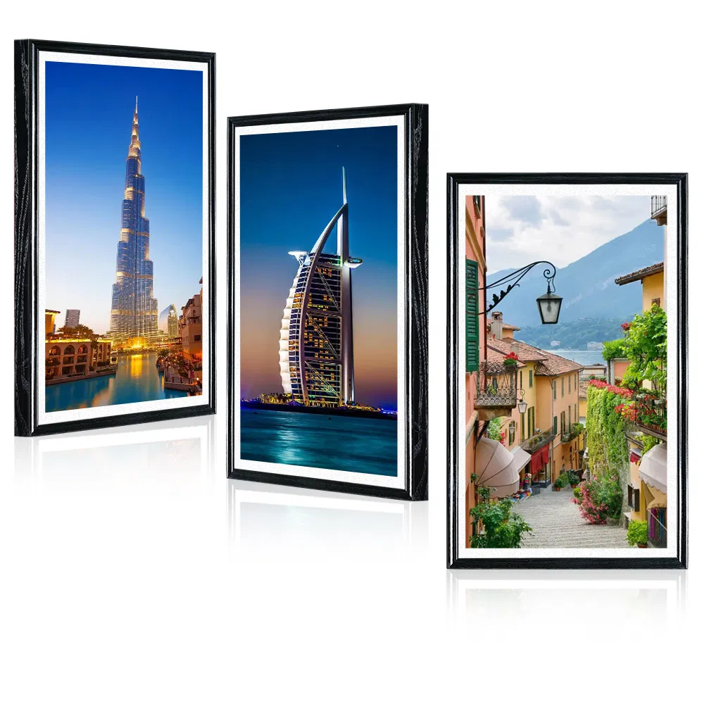 Allwin 32" Android 11 Modern Digital Art Frame Electronic Photo Frame Support Installed Customized Software