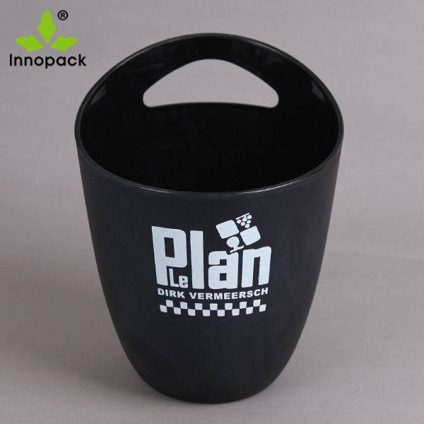 3 Liter PP Single Handle Ice Bucket with Printing