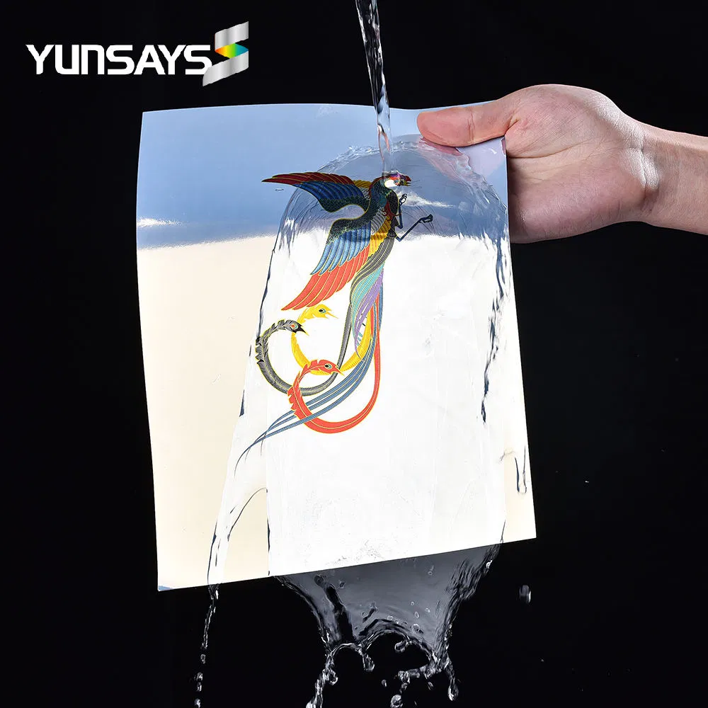 Inkjet Waterproof Self Adhesive Glossy Silver Pet Vinyl Color Label for Desktop Inkjet Printer