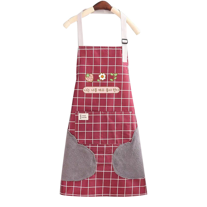 Wholesale Waterproof Hand-Wipe Aprons: Halter, Kitchen, Café , Custom Logo