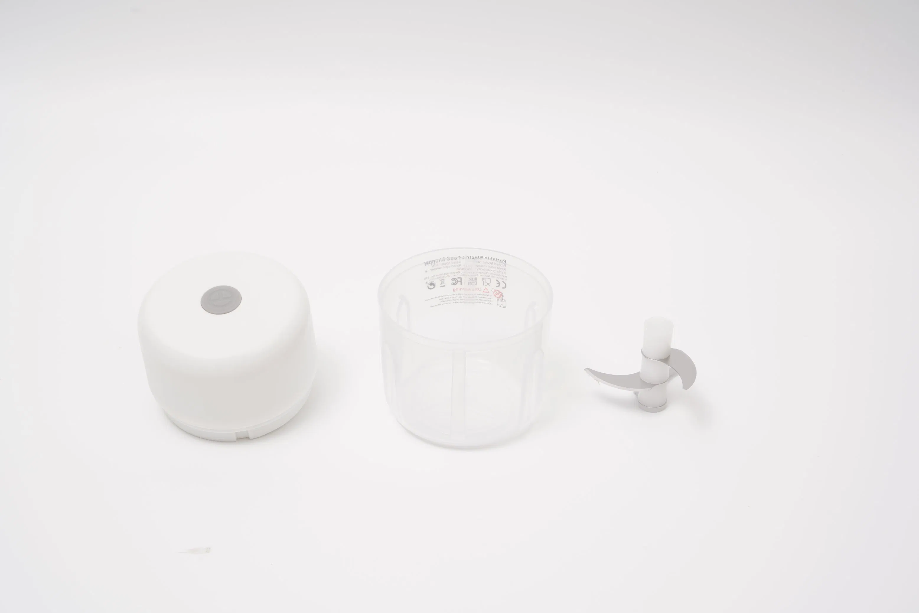 Electric Garlic Chopper, Mini Electric Garlic Chopper Large Capacity Powerful Motor Stainless Steel Food Processor