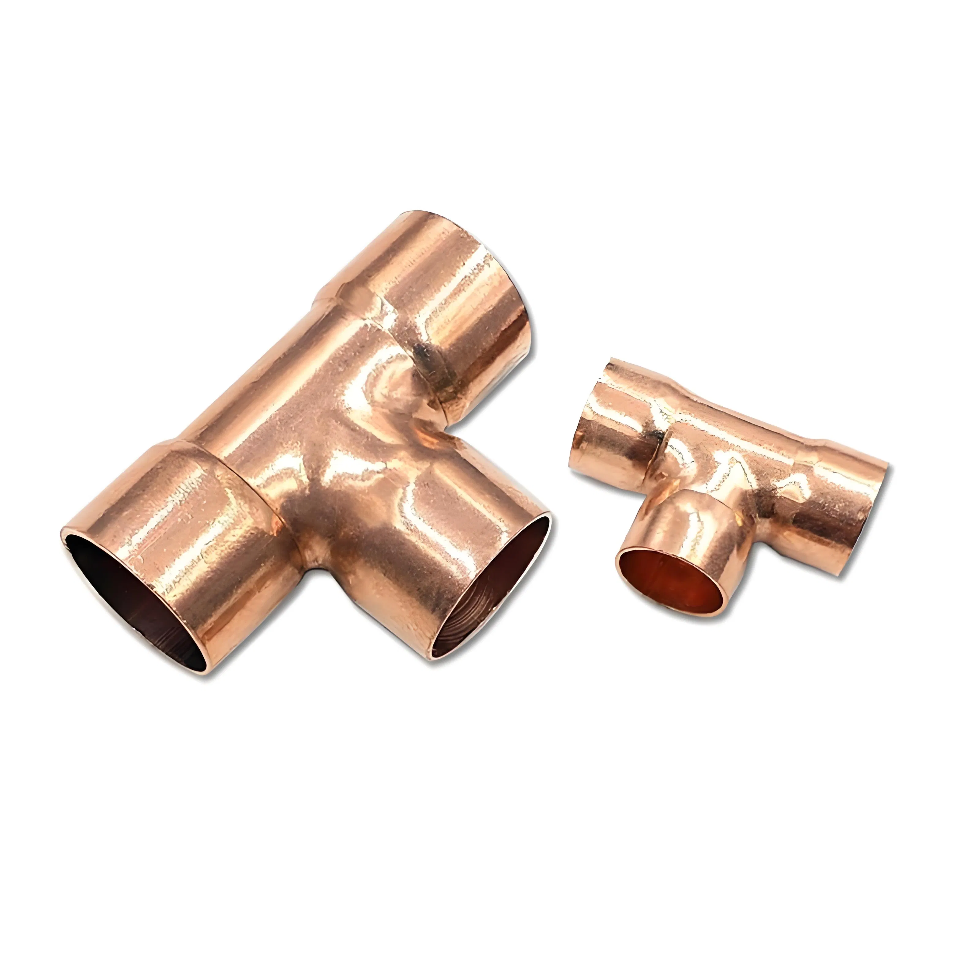 Can Be Customized 3/4'' X 3/4'' X 3/4'' Copper Tee Press Copper Pipe Fitting Equal Diameter Tee