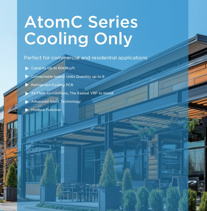 Midea Cooling Only Capacity up to 60kbtu/H Electrical Mini Climatiseurs Split Aire Acondicionado Vrf Air Conditioner for Villa