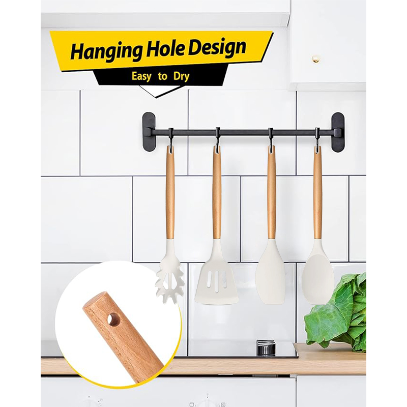 Versatile Solid and Slotted Spoons for Non-Stick Cookware Set