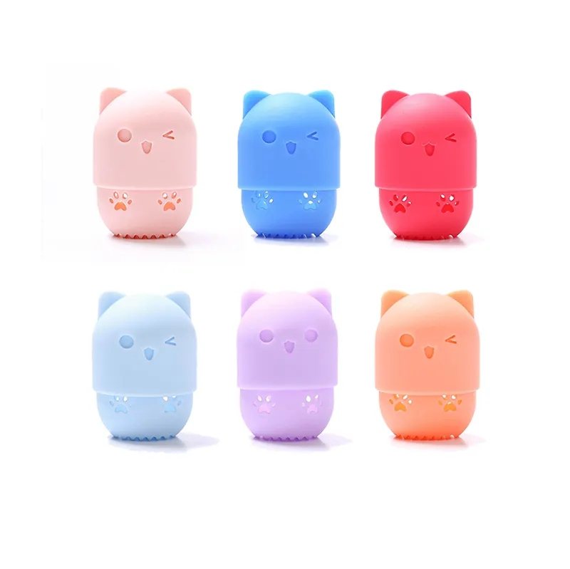 Cute Cat Cosmetic Sponge Blender Silicone Holders