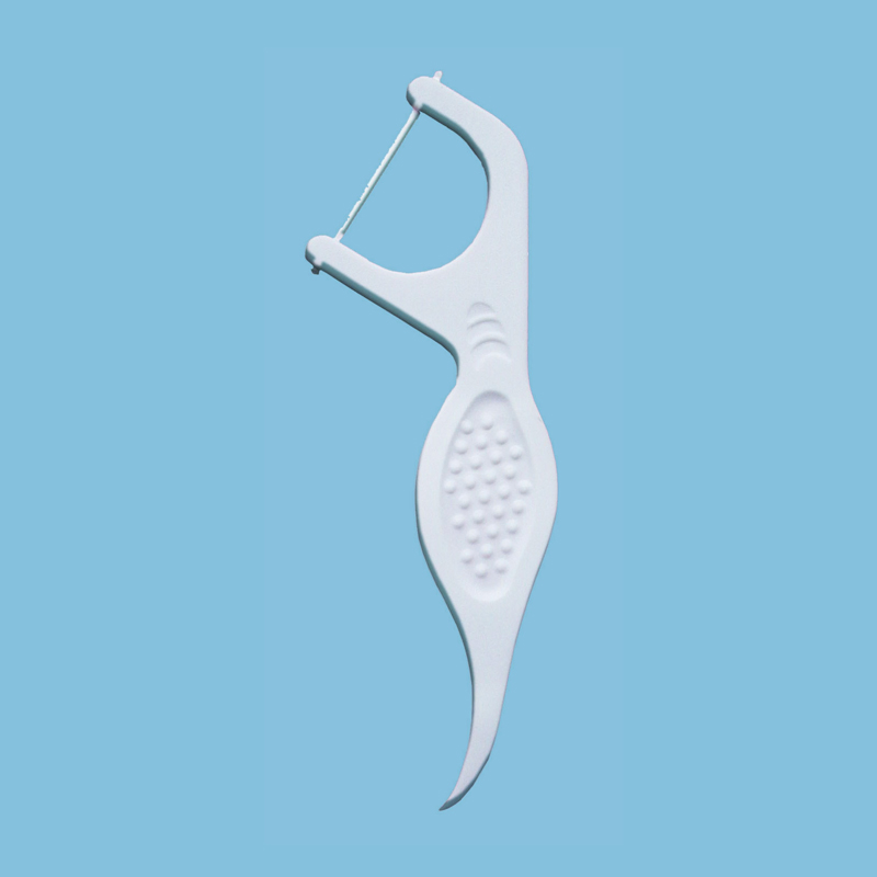 Double Floss Threads Interdental Toothpick Flosser Dental Floss Pick