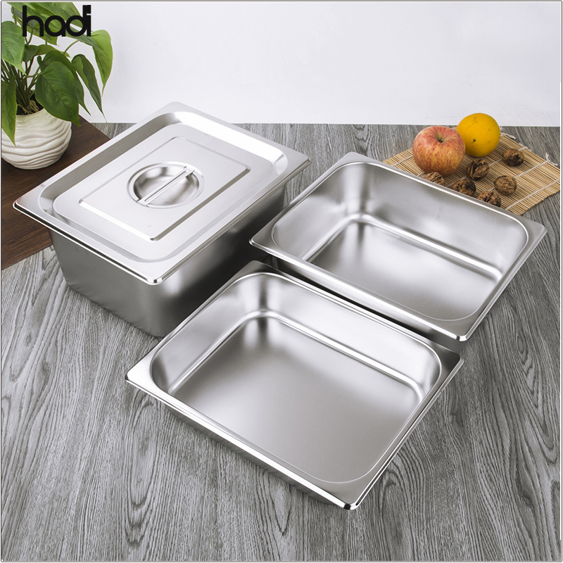 Гастроемкость GN из нержавеющей стали 201 с крышкой