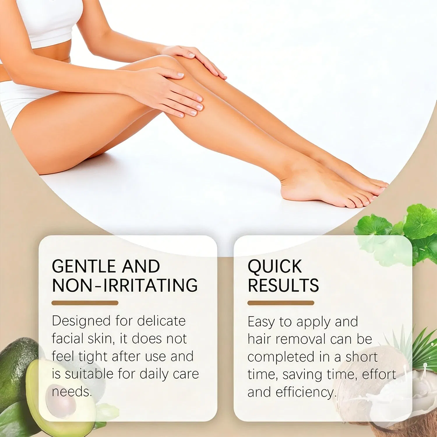 Dermatologist-Tested Hair Removal Cream for All Skin Types Safely