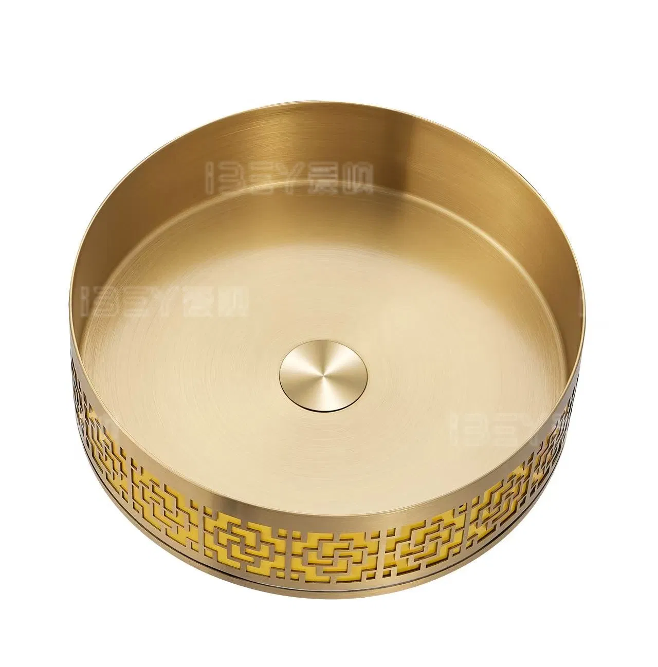 Stylish Gold Round 304 Stainless Steel Vessel Sink