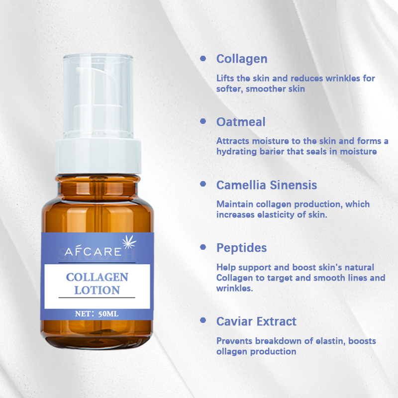Private Label Organic Facial Lotion Collagen Moisturizing Brightening Repairing