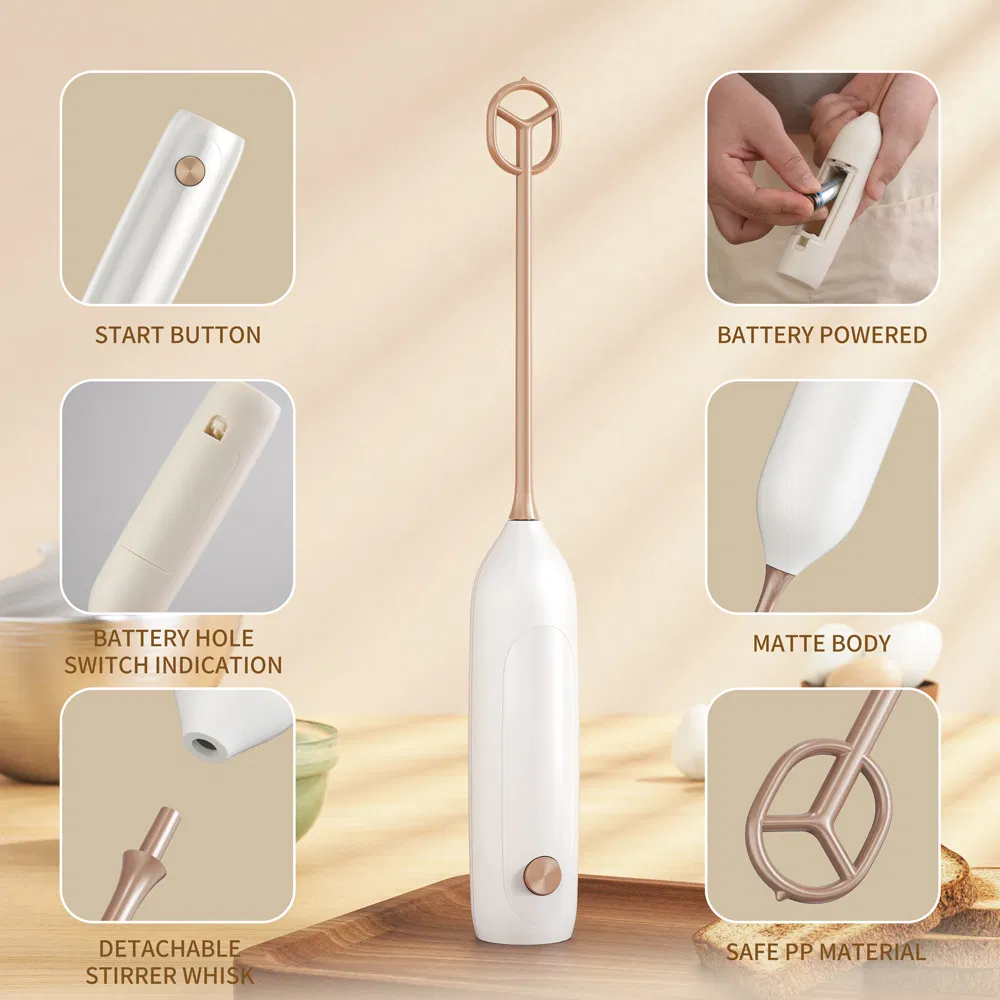 Automatic Milk Frother White Nobel Electric Whisk Foam Maker